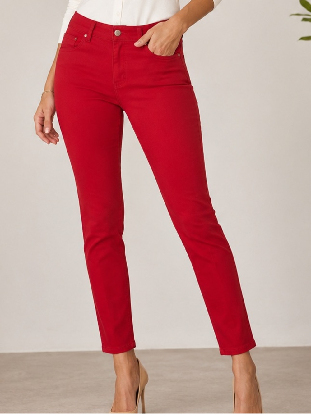d. jeans Red Skinny Stretch Jeans